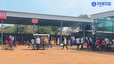 A specially designed shed for the devotees