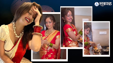 Manasi Naik buy new home and making puri with cute smile viral video