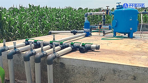 Ram Surese Controlled drip irrigation system for various crops from one place.