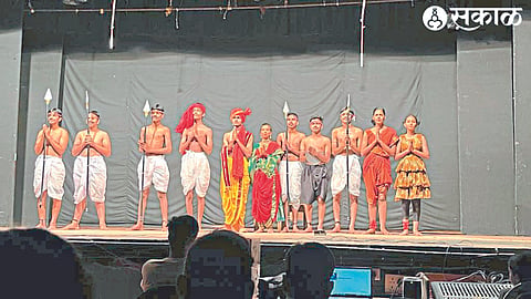 Children of Poonam Patil Academy performing a play in a drama camp