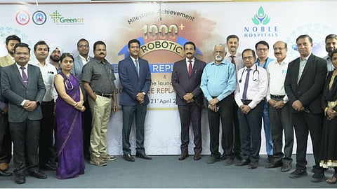 One thousand successful robotic knee replacement surgeries Noble Hospital health 
