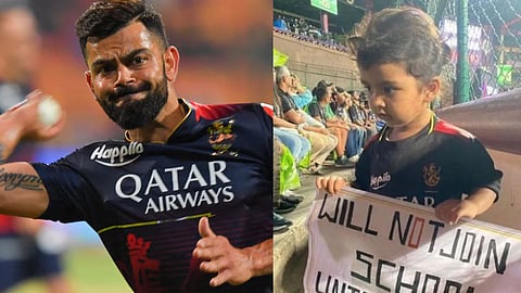 RCB Fans Girl With Banner