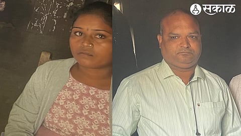 Talathi Salim Tadvi & Mahila Kotwal Kavita Sonavane