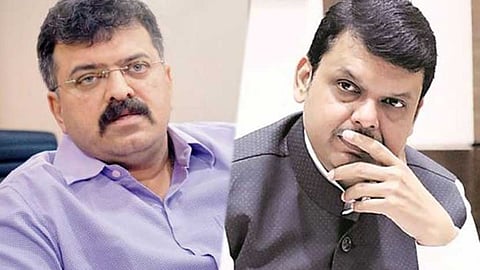 Jitendra Awhad and Devendra Fadnavis