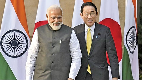 Narendra Modi and fumio kishida