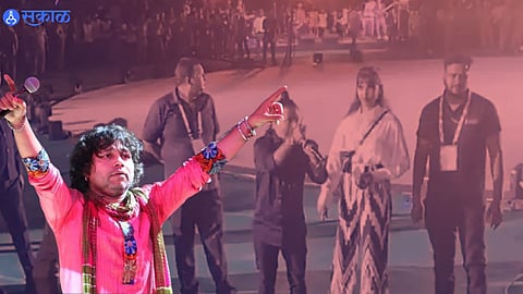singer kailash kher angry video viral at khelo india University games in lucknow video viral 