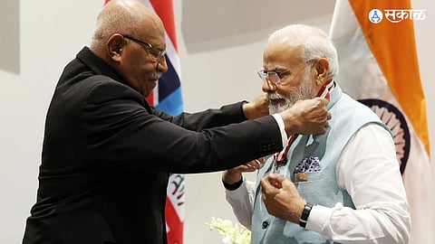 PM Modi Bestowed With Fiji's Highest Honour 'Companion Of The Order Of Fiji 