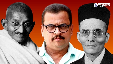 Sharad Ponkshe shared video on veer savarkar jayanti and independence credit mahatma gandhi