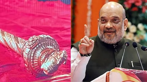 amit shah On sengol Says sengol  placed in new parliament building recite Jawaharlal Nehru tory