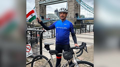 London to Paris 330 km bicycle journey 