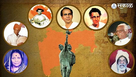 Maharashtra Din special story sanyukt maharashtra movement shahir artist contribution shahir amar shaikh anna bhau sathe atmaram patil