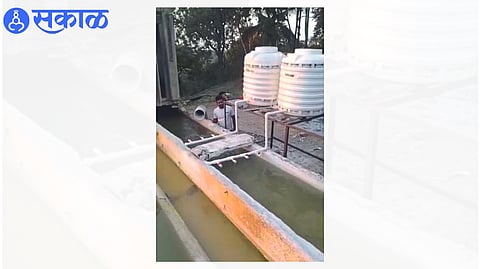 Two tanks in the new improvement for alum and pre-chlorination in the water treatment scheme.
