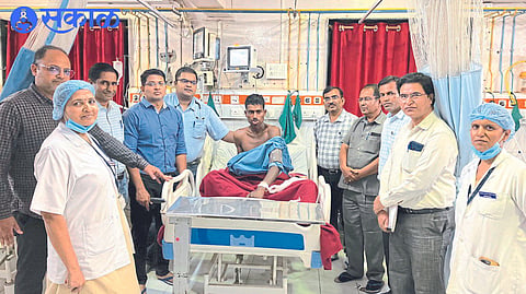 king cobra bite young man lip nashik news