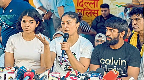 Women Wrestlers Agitation in Delhi