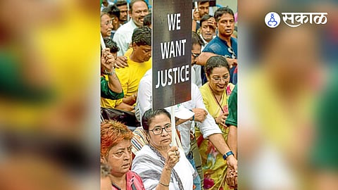 Wrestlers Protest