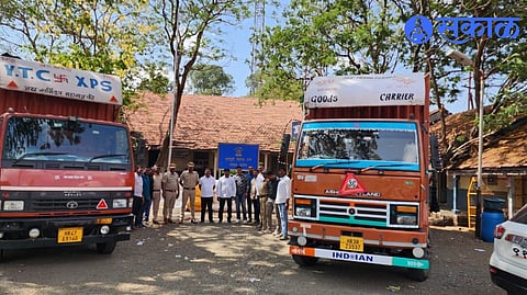 Containers and bags of Gutkha seized
