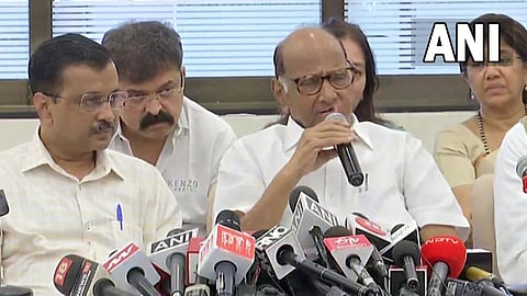 Sharad Pawar: "राष्ट्रवादीचं केजरीवालांना पूर्ण समर्थन", पवारांची घोषणा, केंद्रावर साधला निशाणा