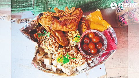 Archive photo of shidori being served at a wedding ceremony