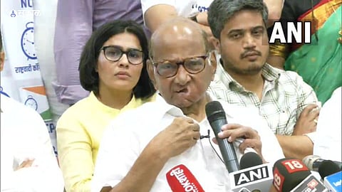 Sharad Pawar on absence of ajit pawar when he takes back his resignation as national president of NCP 