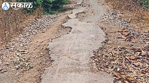 Borad velawad road is in Bad condition nandurbar news