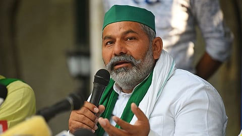 Wrestlers Protest Rakesh Tikait
