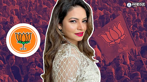 bigg boss marathi fame actress megha dhade joins bjp in presence of Chandrashekhar Bawankule