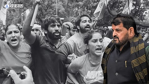 Wrestlers Protest