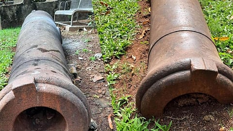 British-era cannons 