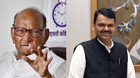 NCP Sharad Pawar On Devendra Fadnavis allegations over contractual recruitment ajit pawar mva politics  