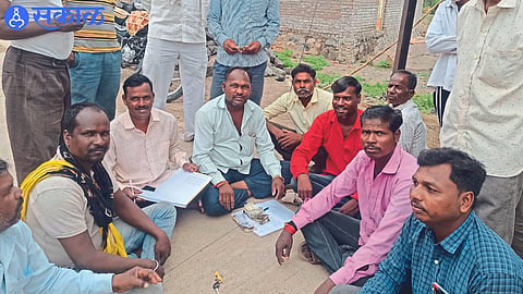 Panchamandi while collecting money for marriage
