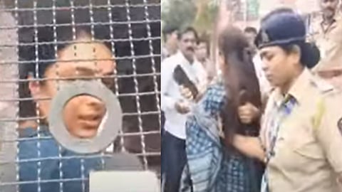 CM Eknath Shinde Devendra Fadnavis visit to Jalgaon NCP workers  Rohini Khadse detained by police