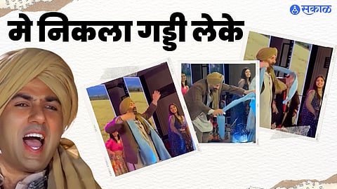 Sunny deol Becomes Tara Singh In Son karan deol Sangeet Ceremony, Video Goes Viral 