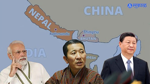 India-Bhutan-China border dispute war pm modi Lotay Tshering Xi Jinping politics