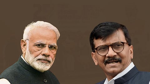 Sanjay Raut and Narendra Modi