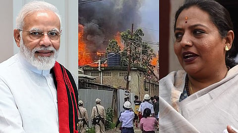 Narendra Modi and Yashomti Thakur 
