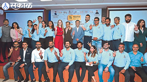 Zilla Parishad Chief Executive Officer Ashima Mittal, Aima President Nikhil Panchal, Paula McGlenn, Sunil Khandbahale etc. on the occasion of 'Y20' Manthan Camp.
