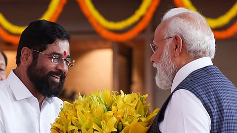 Eknath Shinde and Narendra Modi