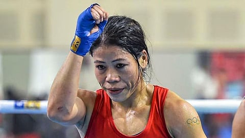 Wrester Protest Mary kom