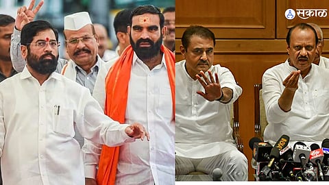 Eknath Shinde Ajit Pawar Maharashtra Politics