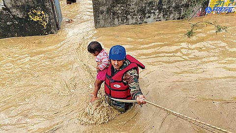50 tourists stranded in uttarakhand tehri due to flooding rescued safely monsoon news flood news