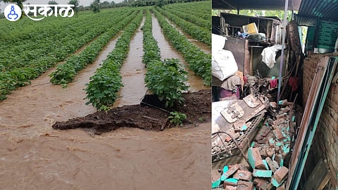 More than 2 crore damages in Raver taluka due to flood jalgaon news