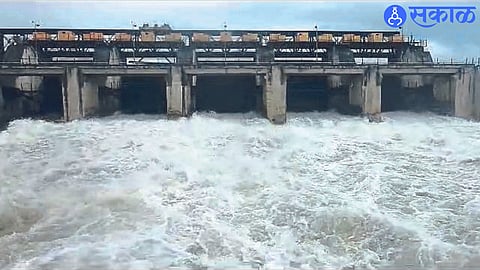 The discharge was released from the dam on Tuesday evening.
