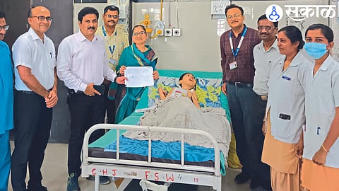 After successfully performing a complex bone surgery on a young man suffering from cerebral palsy, while discharging him at home, Dr. Girish Thakur
