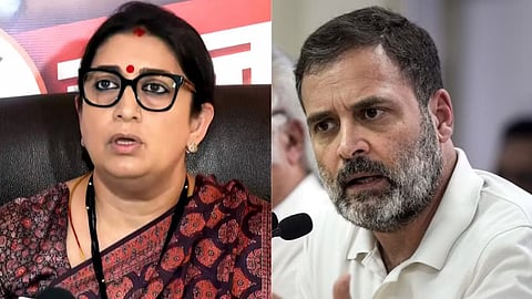 BJP Smriti Irani Again Criticize Rahul Gandhi over flying kiss row says shame on him not me  