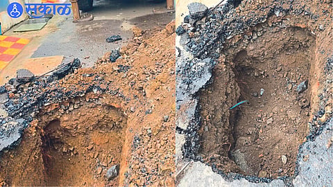 New roads reconstruction in Raisoni Nagar area for amrut yojana jalgaon news