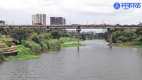Ahilya Devi Holkar Bridge Under construction at Godapark.
