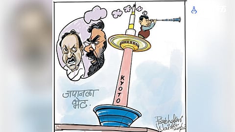 japan visit devendra fadanvis politics ajit pawar eknath shinde

