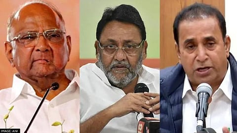 nawab malik and anil deshmukh and Sharad Pawar 