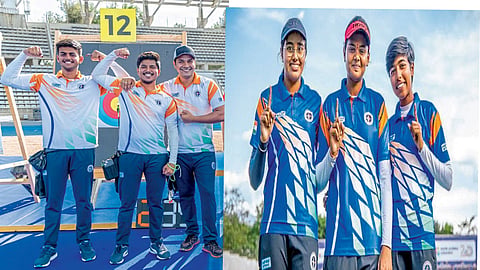indian compound archers strike gold twice at world cup stage 4 