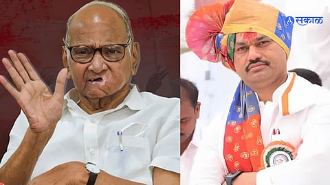 Dhananjay Munde Sharad Pawar' 